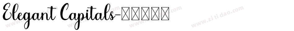 Elegant Capitals字体转换